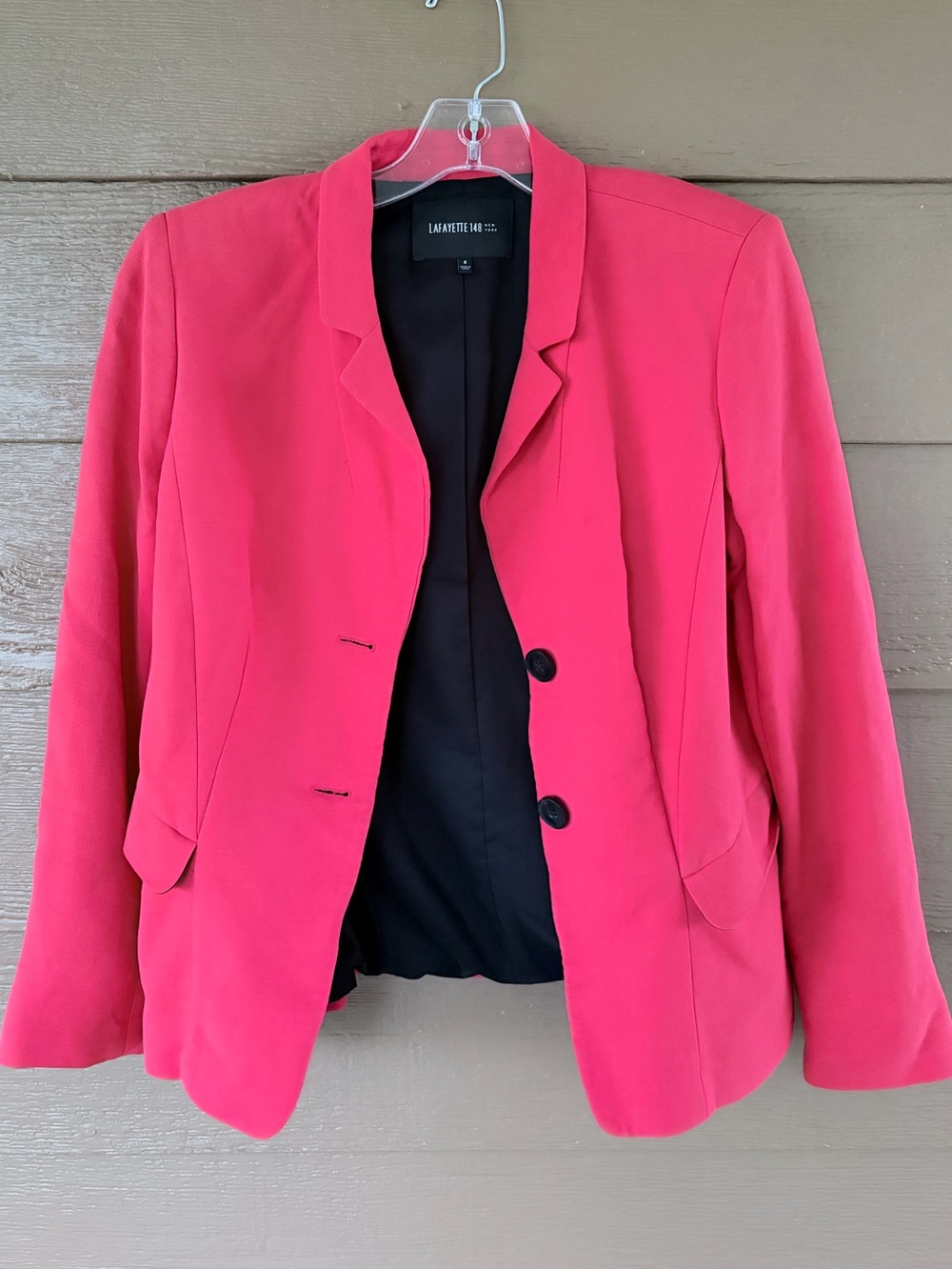 Lafayette 148 New York Pink Button Blazer in Like New Condition -Sz 8